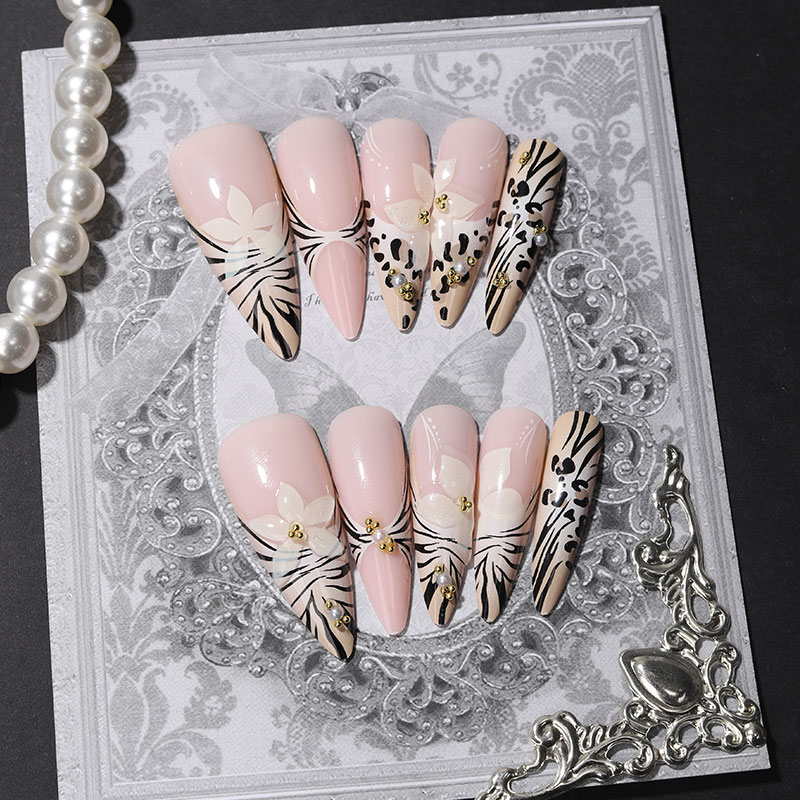24pcs New sweet but cool Leopa - 3D Printing Nails บทวิจารณ์และราคา