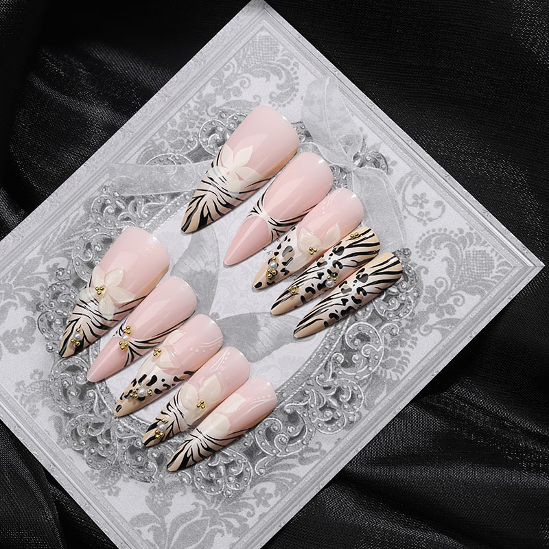 24pcs New sweet but cool Leopa - 3D Printing Nails บทวิจารณ์และราคา