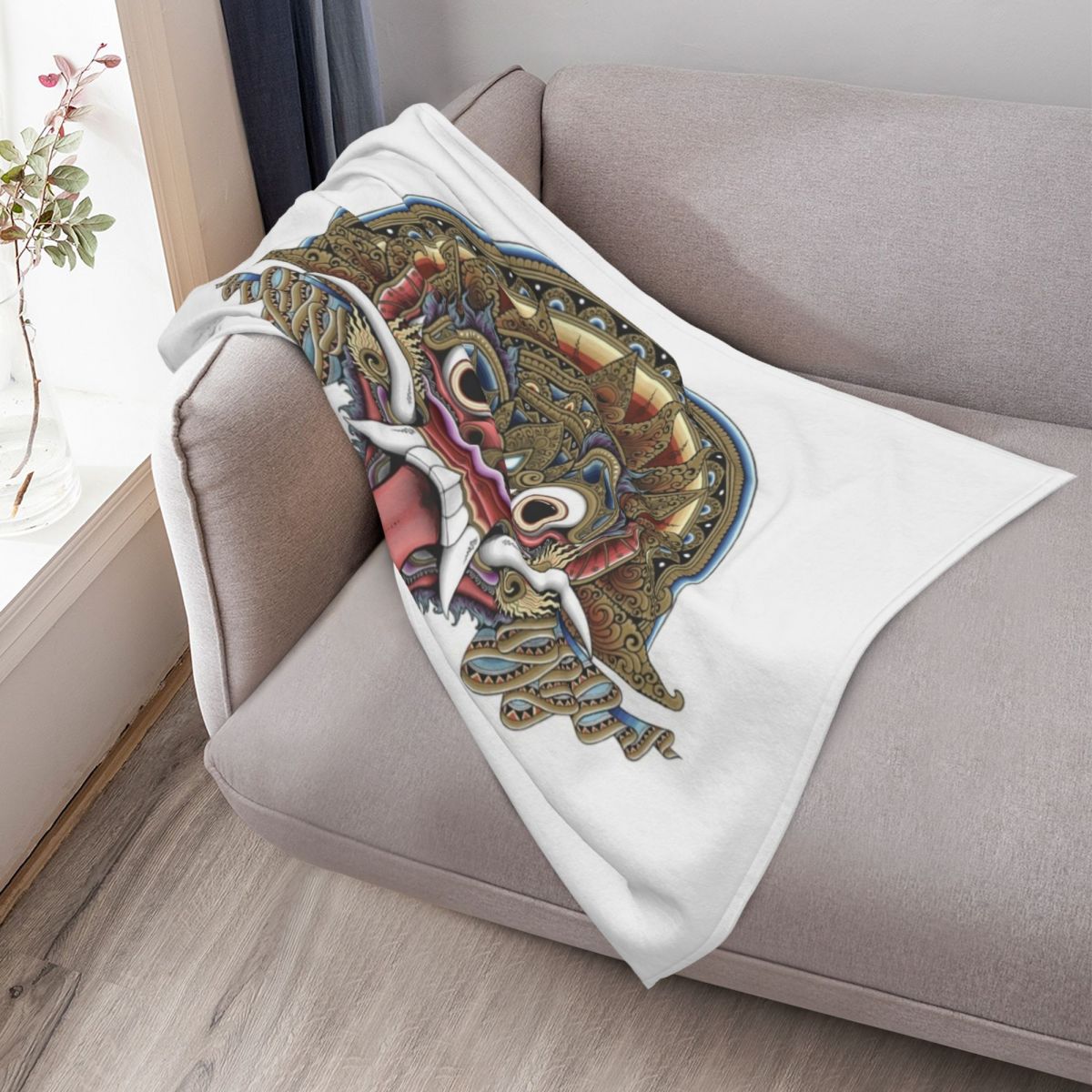 Bali Boma Throw Blanket Soft W - 3D Printing Bali บทวิจารณ์และราคา